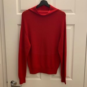 Aritzia Wilfred red sweater
